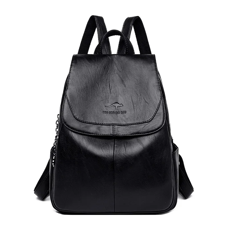 Women Large Capacity Backpacks Purses High Quality Leather Female Vintage Bag School Bags Travel Bagpack Ladies Rucksack