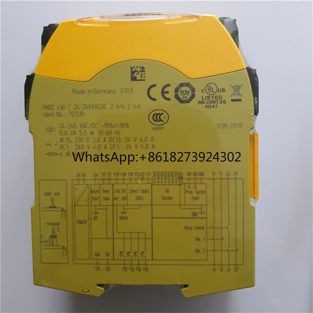 

Brand New For PILZ PNOZ s30 C 24-240VACDC 2n/o 2n/c 751330 Safety Relay Control Module