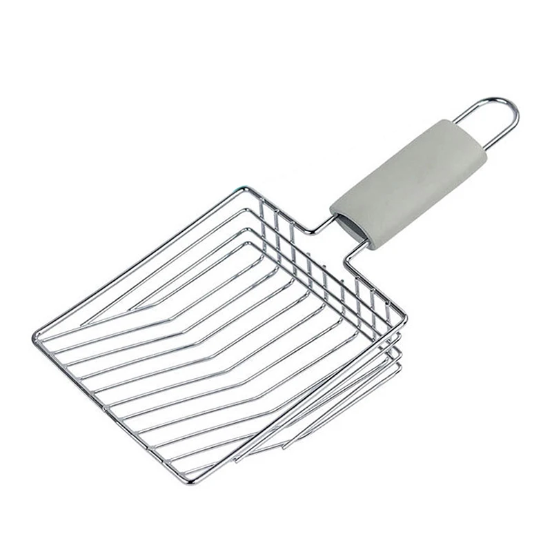 1Pcs Pet Cleaning Tool Metal Aluminum Alloy Cat Litter Scoop Stainless Steel Durable Handle Pet Poop Shovel