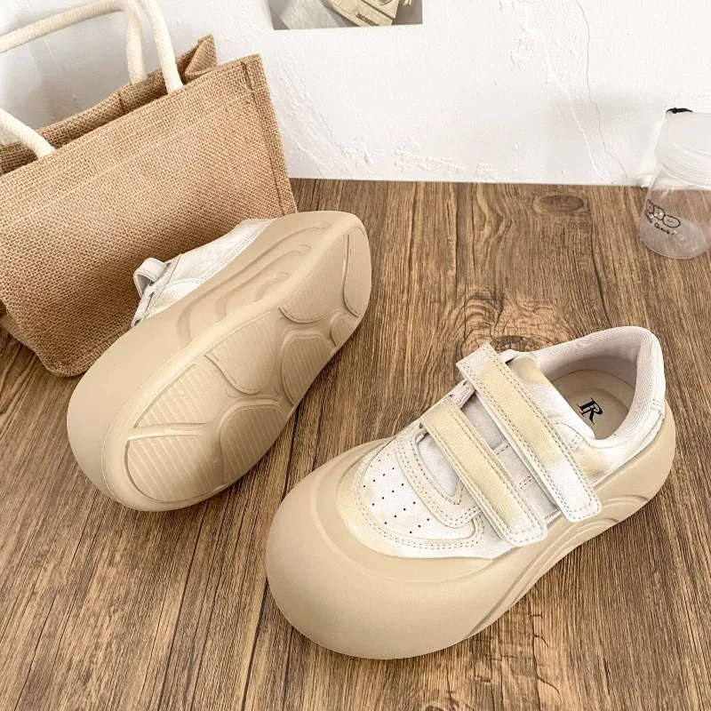 

Women's Velcro Casual Shoes Fashion Height Increase Soft Womens Shoes Comfort Outdoor Non Slip Vulcanized Shoes Zapatillas Mujer