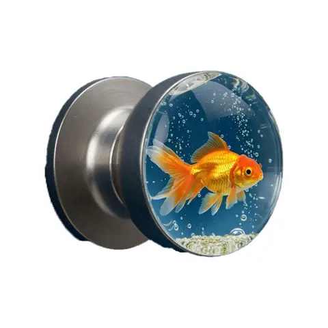 Vintage Round Cabinet Knobs Resin Crystal Drawer Cabinet Knobs Transparent Animal Epoxy Pull Handles for Wardrobe Dresser