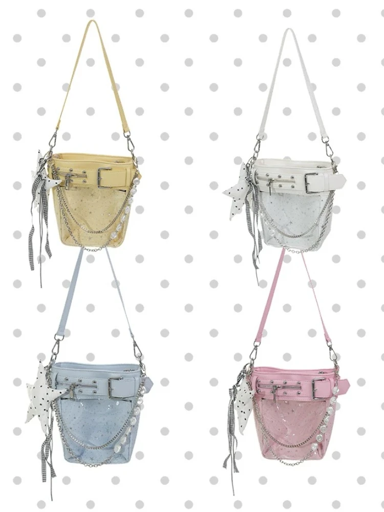Original Design Light Star Polka Dot Versatile Bucket Bag for Women's Shoulder Bags Crossbody Bag Fashion Handbag view 6