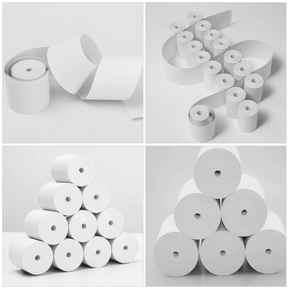 

40 Multipurpose Thermal Supermarket Till Rolls Cash Register Printing Paper Rolls For Credit Card Machine Smooth Receipt