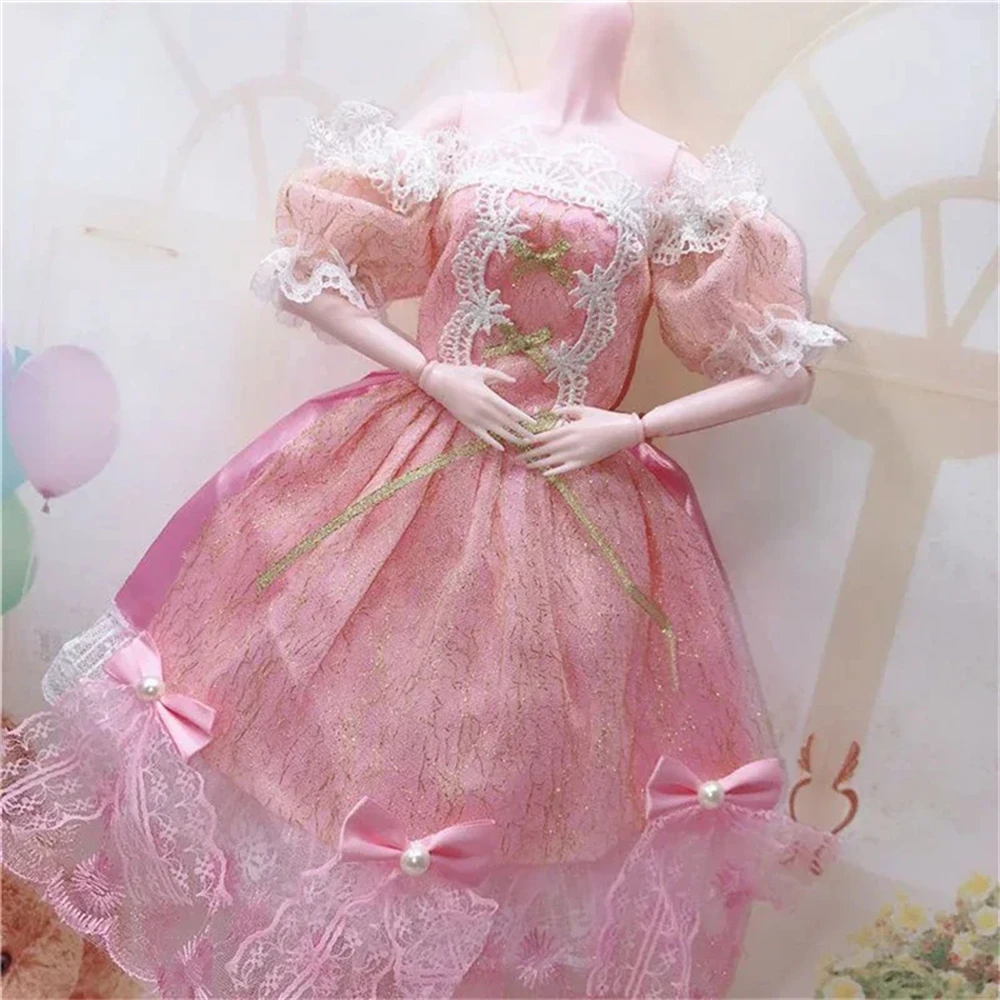 60cm \'s Clothes For 1/3 Bjd Change Dress Fairy Princess Wedding Dress Suit Diy Girl Toys Dress Up Accessories