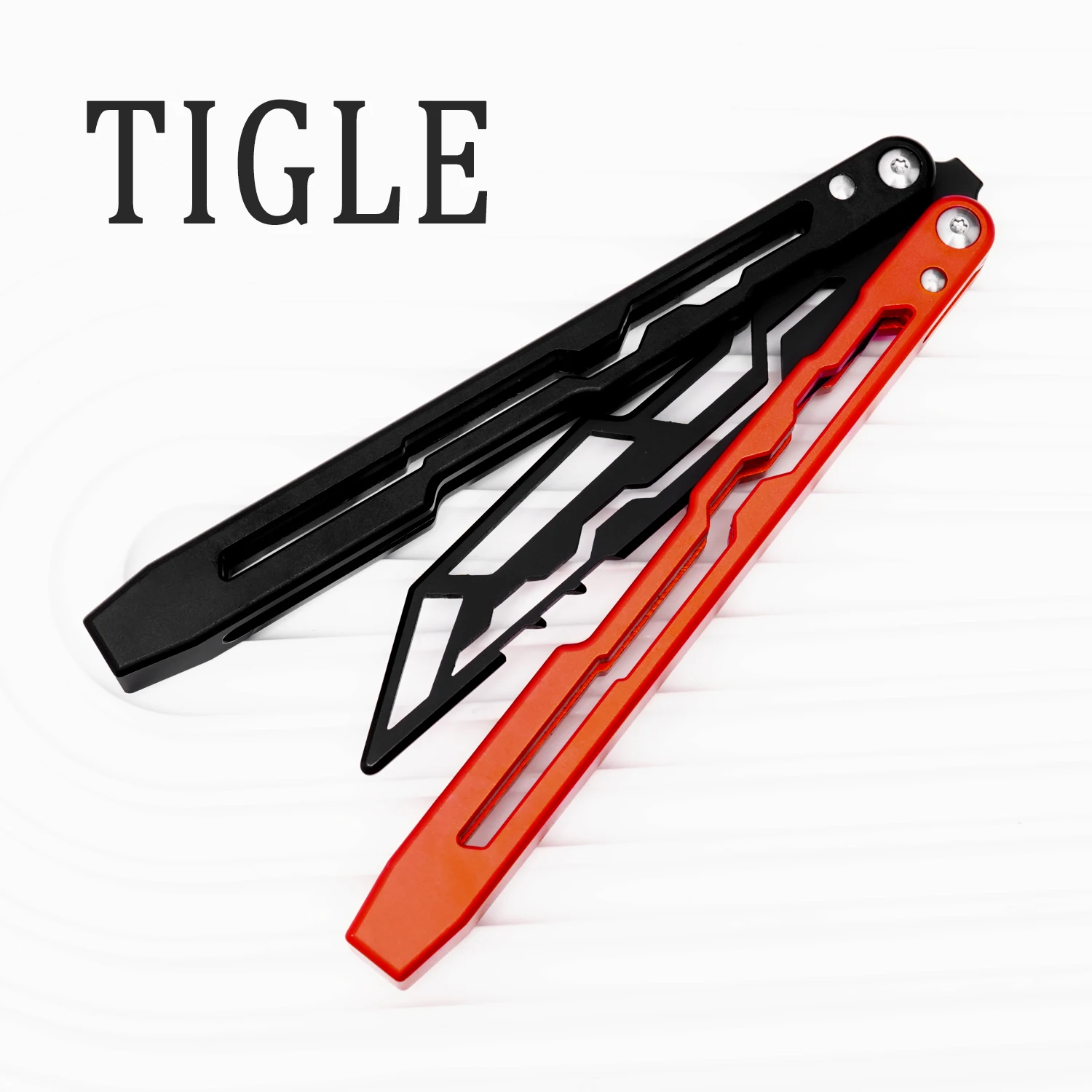 

TIGLE Barison 6061 Aluminum Alloy Handle Foldable Outdoor Safety Novice Practice Combination Handsome Cool Black Orange ﻿