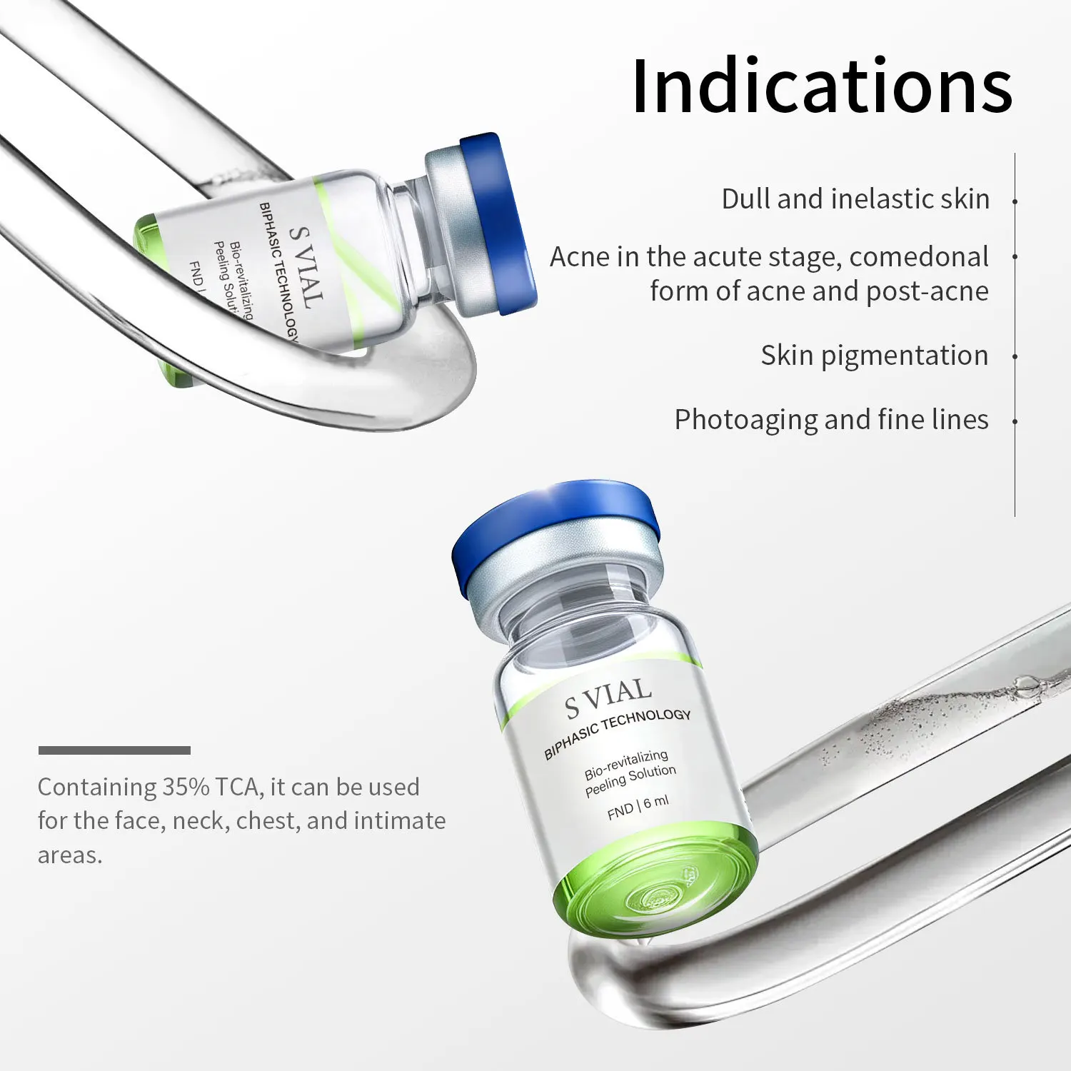 6ml  Strong Bio Acid Skin Peeling Solution Off  For Acne&Stretch Mark Scar Dark Spots Removal Reduce Pigmentation Korean Cosmeti