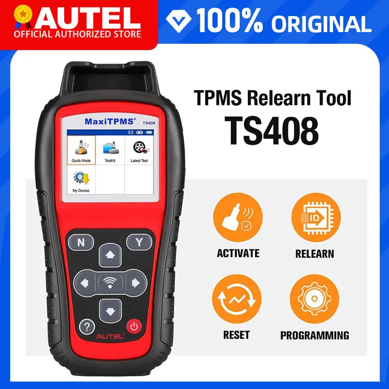 Autel MaxiTPMS TS408 TPMS Programming Tool 2024 TPMS Relearn/Reset MX Sensor Programming DTCs Check and Remove Free Update