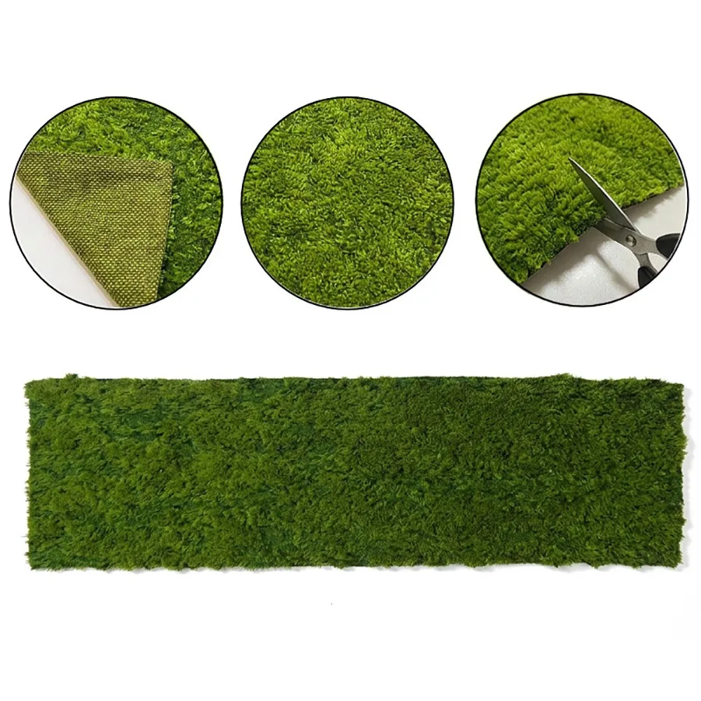 Green Artificial Grass Table Runner Width 30cm Scene Layout Moss Table Runner Length 120cm/180cm Simulation Moss Tablecloth