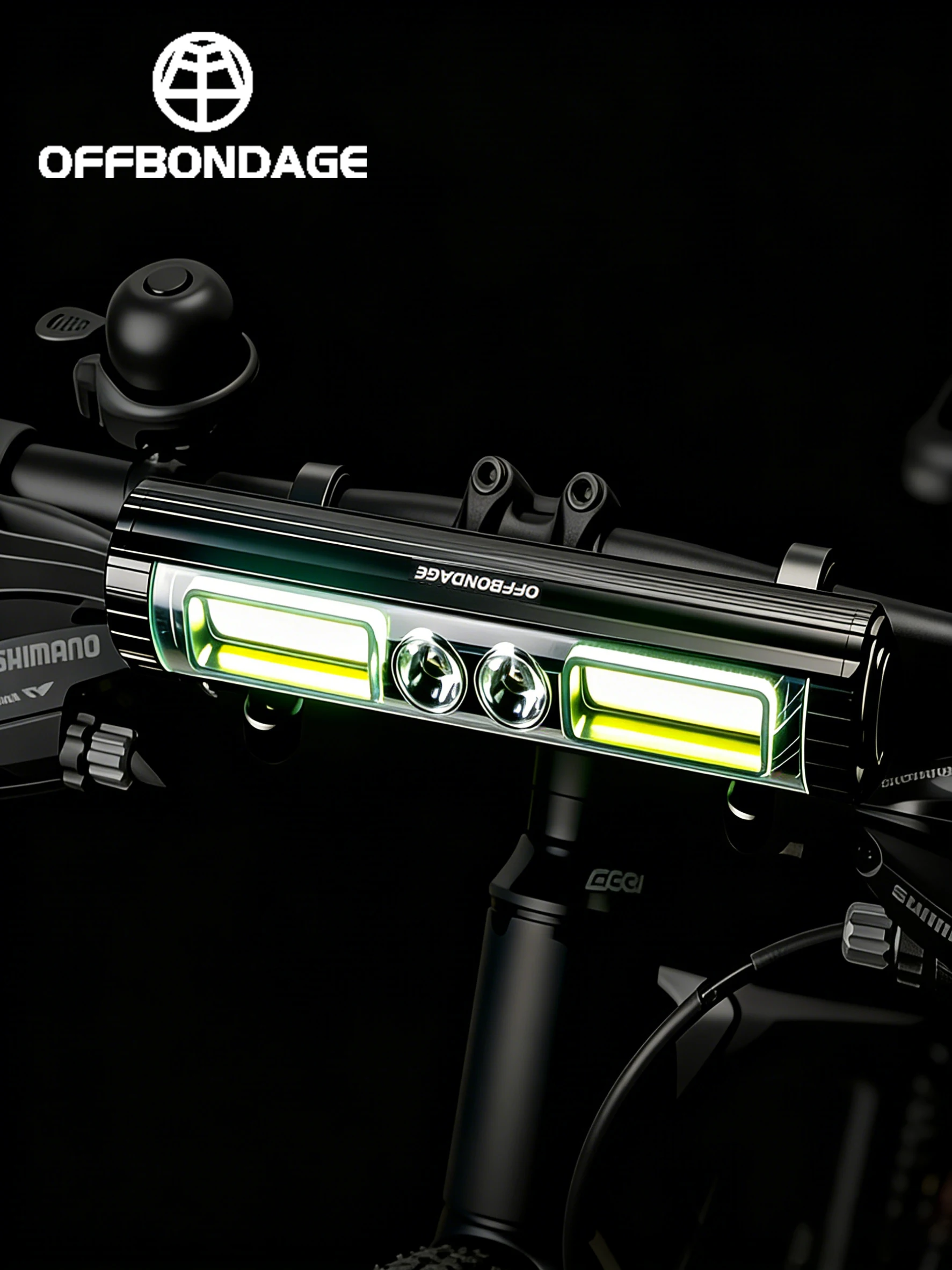 AliExpress OFFBONDAGE 1700LM Bicycle Front Light MTB Bike Headlight Flashlight Waterproof USB Charging Cycling Rear Light Bike Accessories