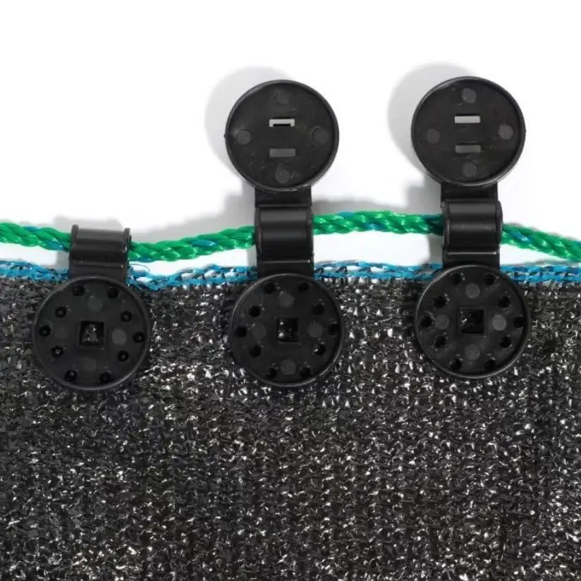 

200 PCS Black Shade Cloth Plastic Clips Sun Shade Net Clips Greenhouse Fabric Fixing Clamps Grommet Fence Netting Hooks