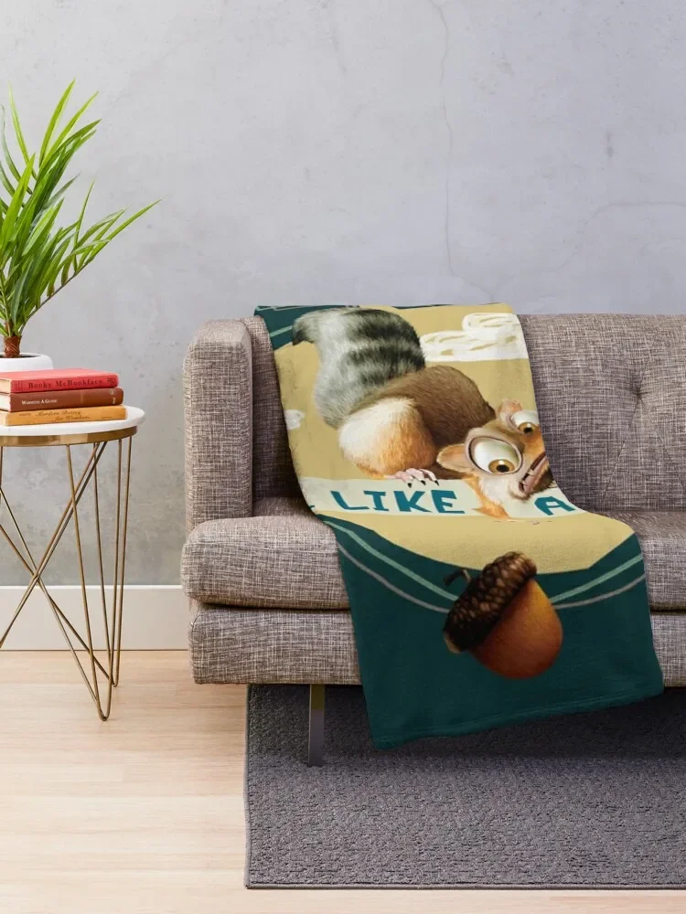 Ice Age Scrat Acorn Feel Like a Nut108 Throw Blanket Plush Sofa Sofa Quilt Blankets