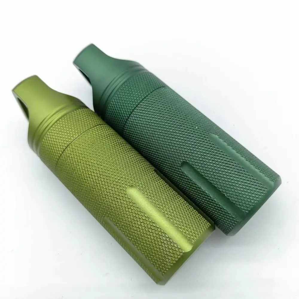 

Aluminum Alloy Waterproof Box Brass EDC Tool Keychain Seal Bottle Waterproof Canister Waterproof Bottle Outdoor Pill Tank