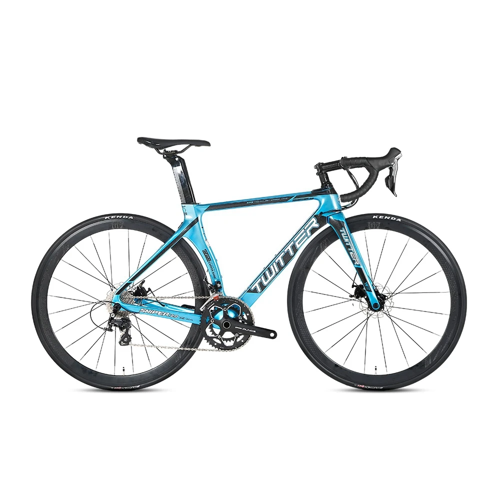 Twitter Sniper 2.0 Cheap Men Racing Bicycle T800 Carbon Fibre Frameset Hydraulic Disc Brake Road Bike for Adults - view 3