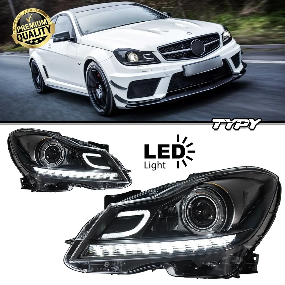 ベンツクラスw204 TYPY-LED-2011用車のヘッドライト,ダイナミック