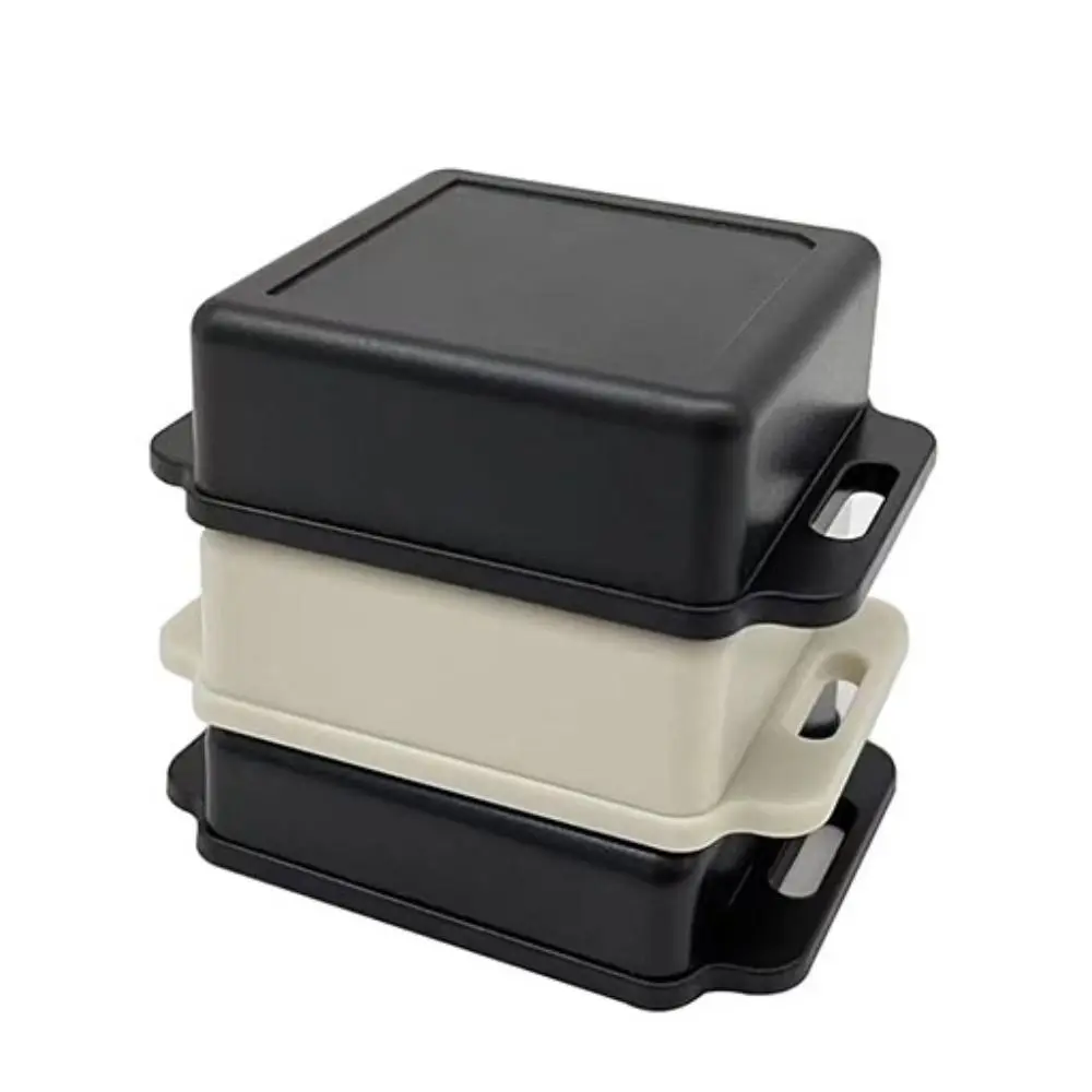 ABS البلاستيك DIY الإسكان أداة الإلكترونية علبة توزيع إلكترونيات مقاوم للماء الأسود لوحة دوائر كهربائية صندوق PCB 9 أنماط صندوق الطاقة #4