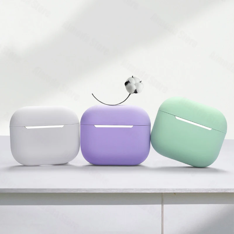 Case For Airpods Pro 2 Silicone Solid Color Wireless Headphone Cover For Apple Air Pod Pro2 2nd Generation Protective Shell