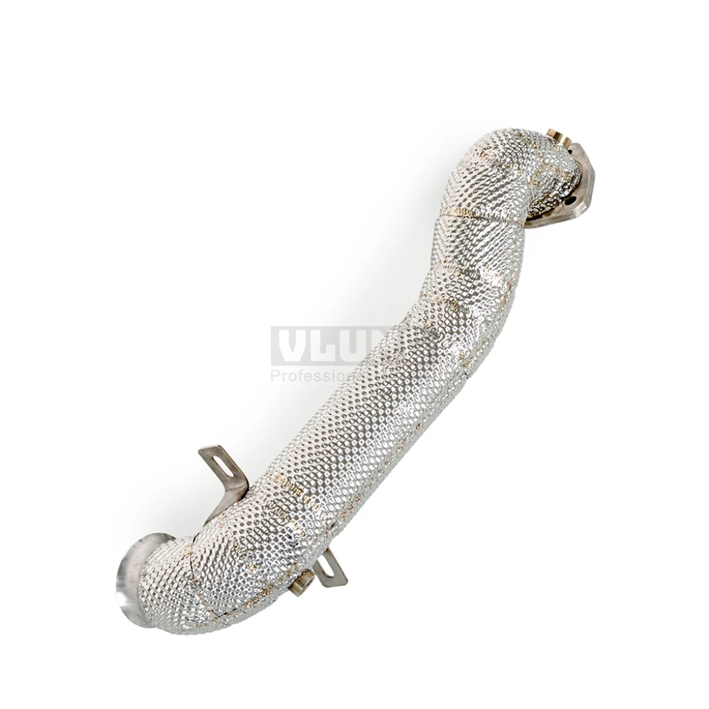 High Performance Stainless Steel Downpipe with Insulation Layer for Peugeot RCZ 1.6T 2009-2018 & 308CC 1.6T 2009-2018