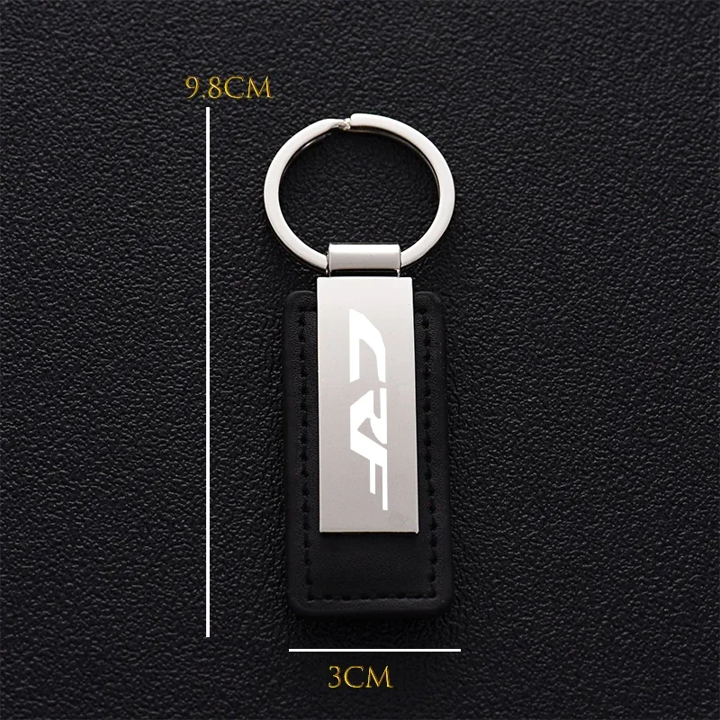 For CRF300L CRF250L/Rally CRF 300L 250L Fashion Motorcycle Accessories Leather Keychain Custom Moto Keyring