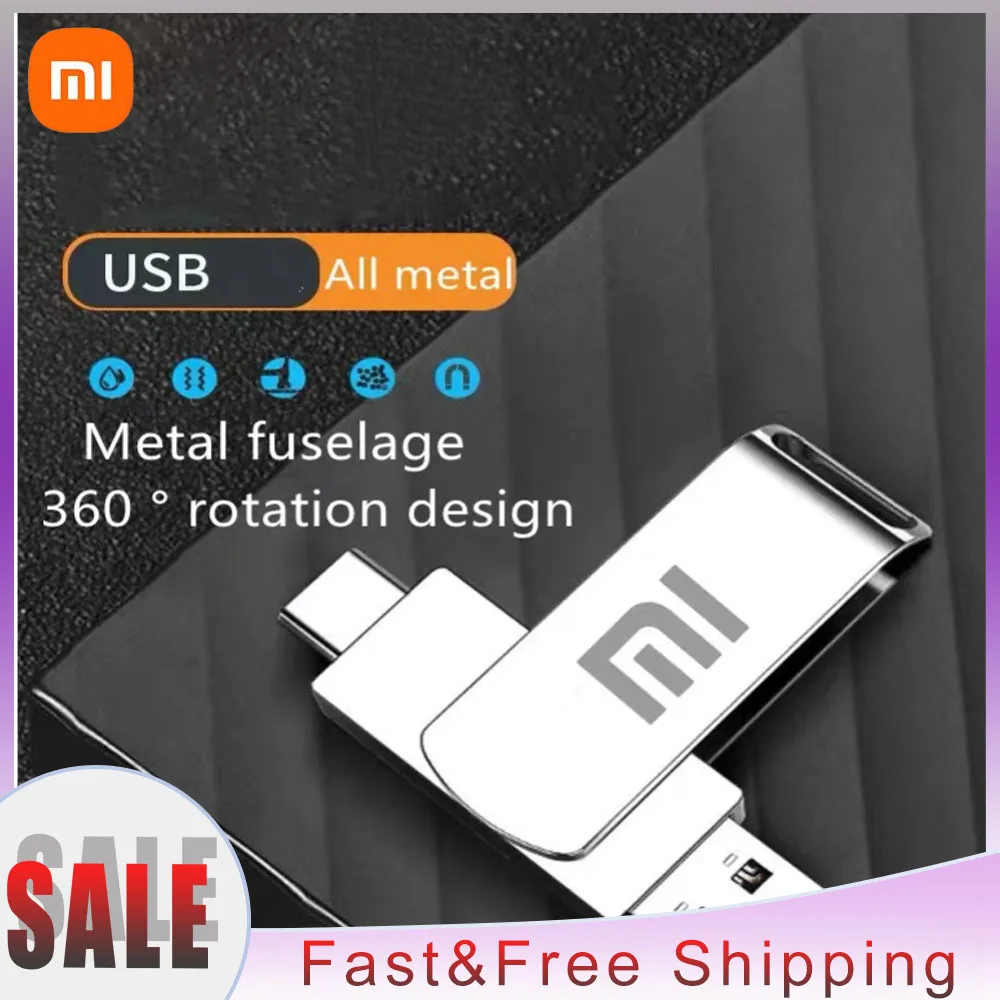 Xiaomi-Clé USB 3.1 Type-C pour téléphone portable, clé USB, disque de stockage, 64 Go, 256 Go, 128 Go, 512 Go, 2 To, 1 To