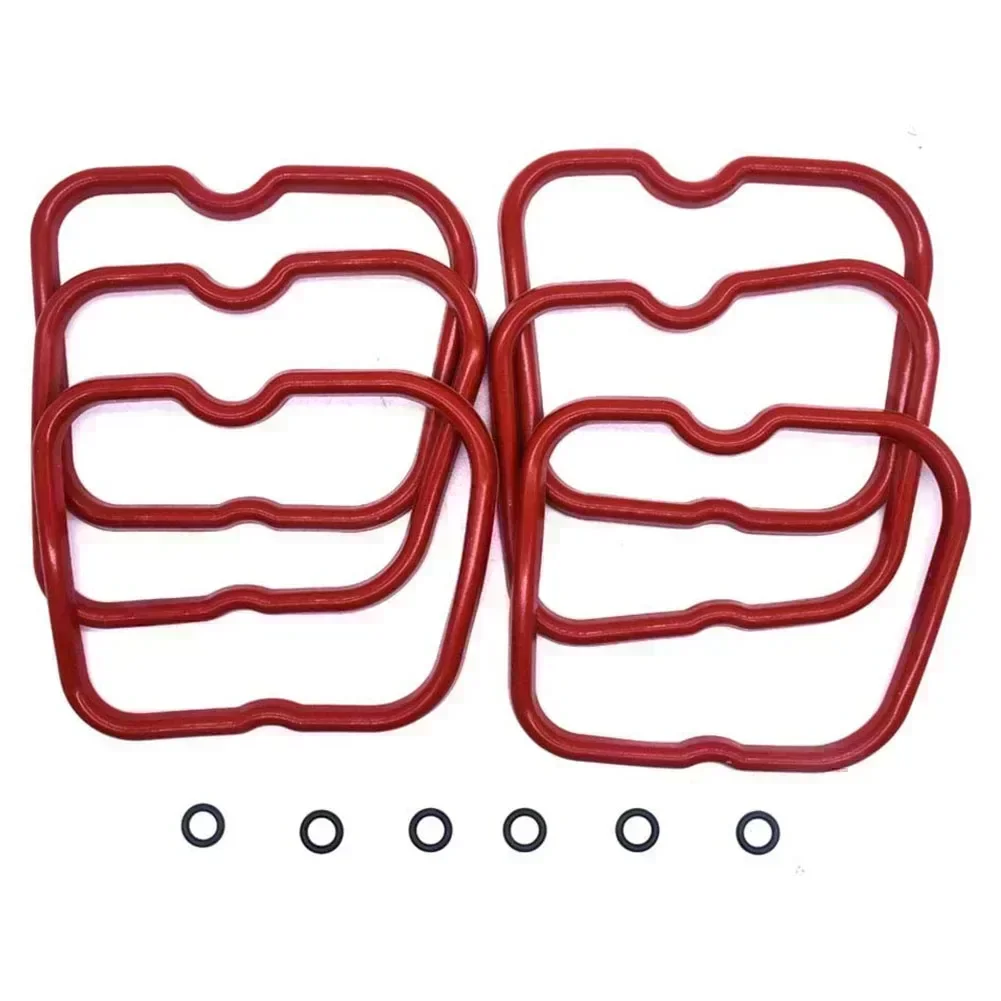 6 Pack Valve Cover Gasket Set With Seal For Dodge Cummins 1989-98 12V 6B 6BT 5.9L 12 Valve Lawn Mower Parts Garden Power Tool