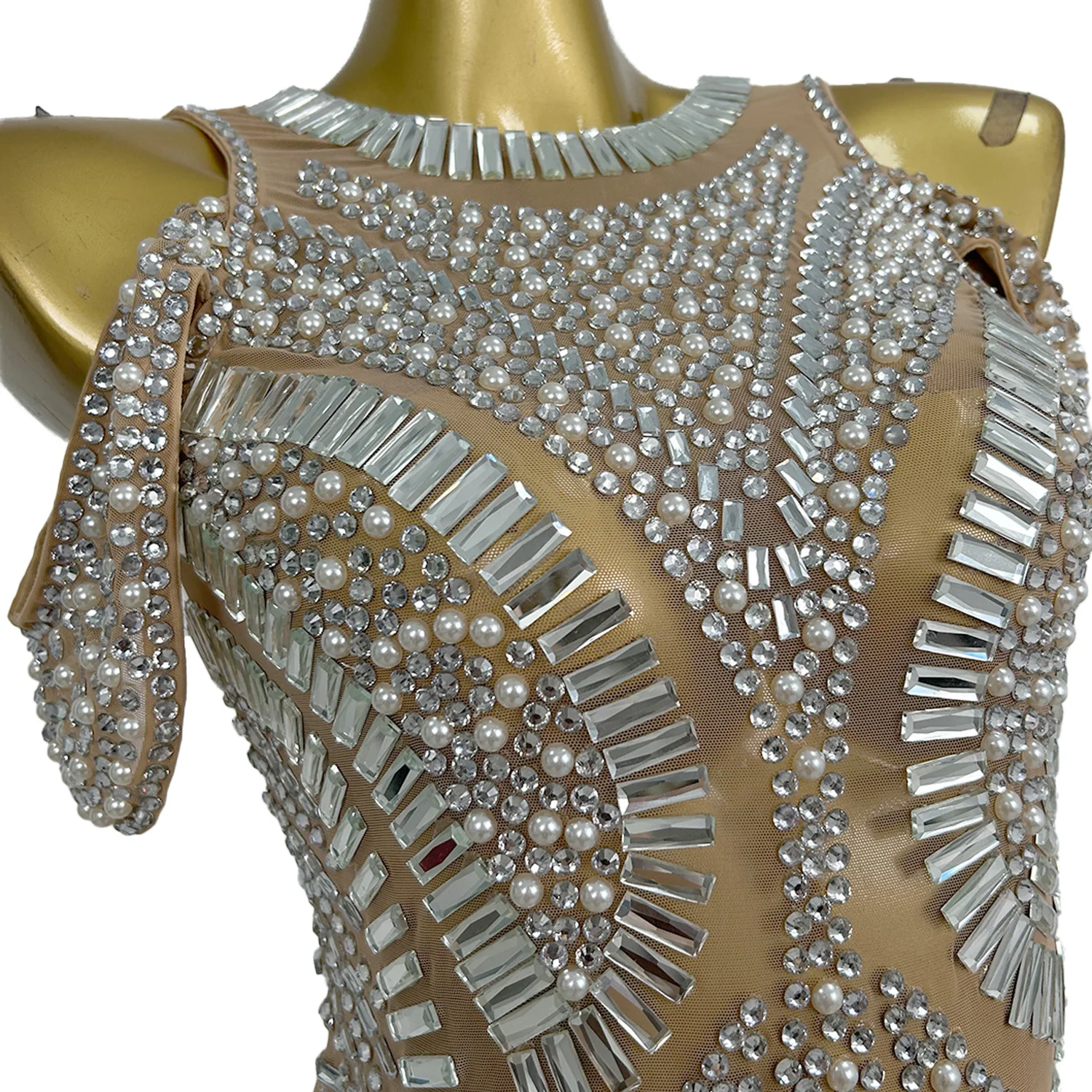 Minivestido de fiesta para discoteca con lentejuelas brillantes y diamantes de imitación, vestidos de noche para mujer, disfraz de Festival, vestido tubo para cóctel y graduación