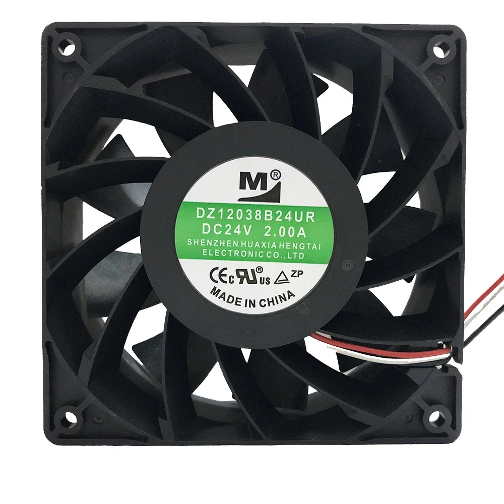 New and original DZ12038B24UR high air volume frequency converter 12038 DC fan DC24V 2A cooling fan 120*120*38MM