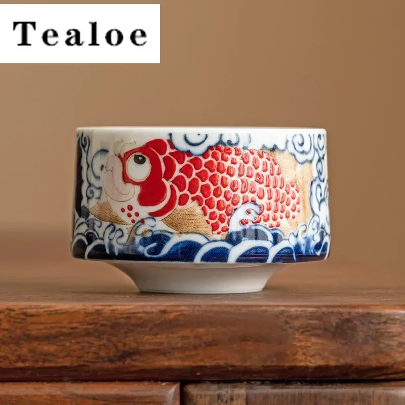 

Fish Chinese Tea Cup White Ceramic Kung Fu Teacup Beautiful Blue Teaware Sets A Cup Of Tea Ceremony