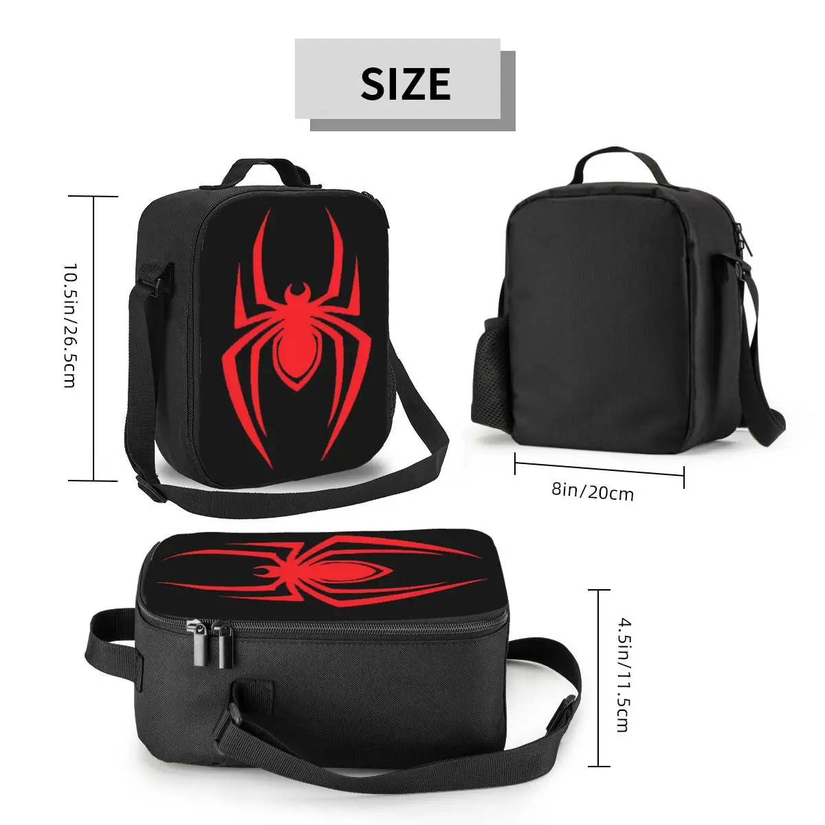 Custom Cute Little Spider Lunch Bag Men Women Cooler Thermal Insulated Lunch Boxes for Kids School