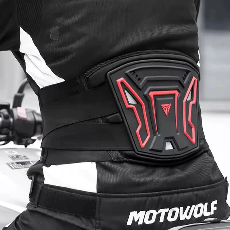 Breathable Mesh Motowolf Kidney Belt Unisex Adjustable Anti-Vibration Waist Support Guard Motorcycle Cycling Protective Belt