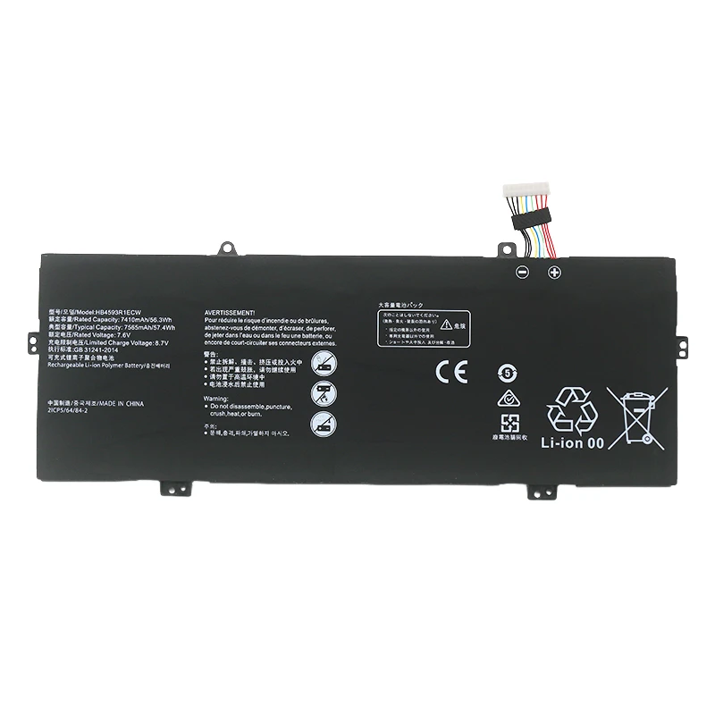 

HB4593R1ECW Laptop battery For Huawei Matebook X Pro 14 "KPL-W00 KLV W29C MACH W29 W19C W29B KLVL WFE9 KLVC WAH9L MACHR-W29