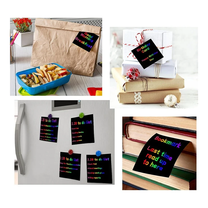 Cute Scratched Graffiti Paper Gift - Birthday Party Gift For Son, Daughter, Friend, Student, Christmas Stocking Stuffer