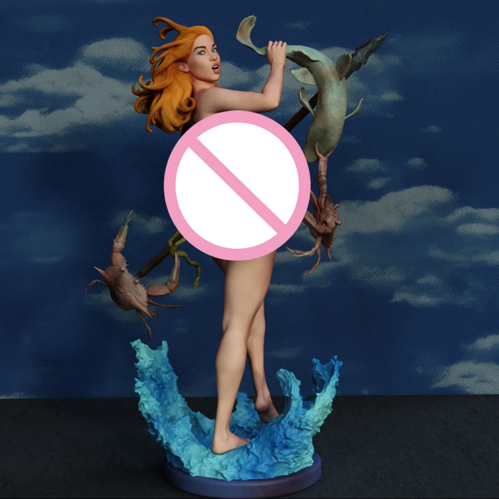 

1/24 3d Printing Model Kit Beauty Sexy Gril fishing NSFW Anime Figure Model Kit DIY Miniature Reduction Statue Unpainted Toys