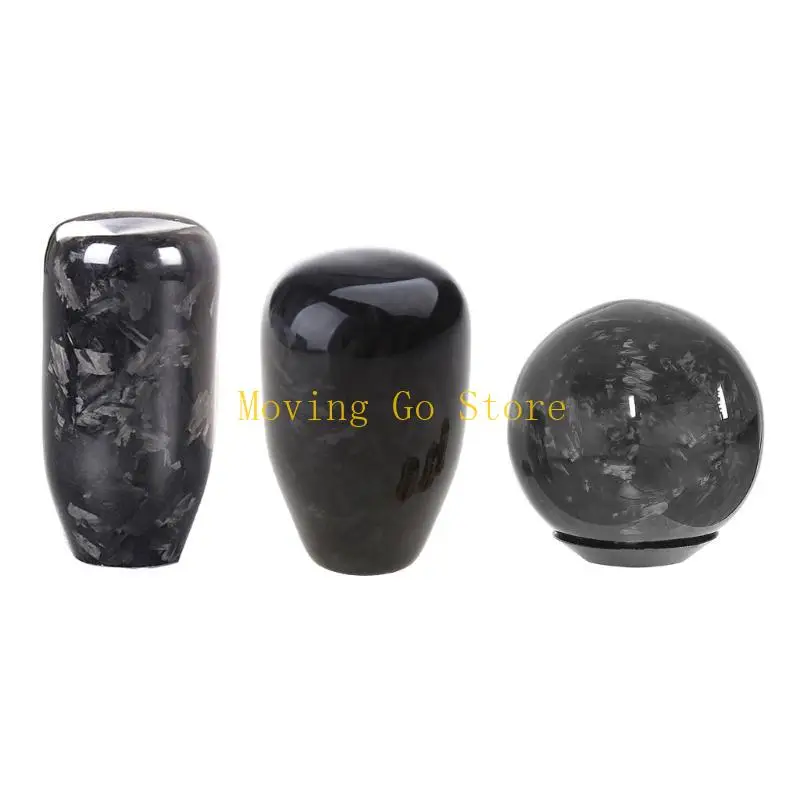 

B5XD Auto Joysticks Manual Carbon Fiber Gear Shift Lever Shifter Knob Transmission Shift for Head Gearstick Balls Unive
