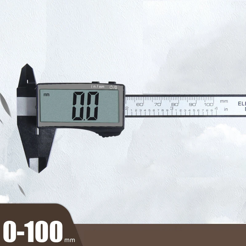 Digital Calipers Electronic Plastic Caliper Vernier Thickness Depth Gauge Micrometer Ruler Measuring Tools Instrument Pachometer