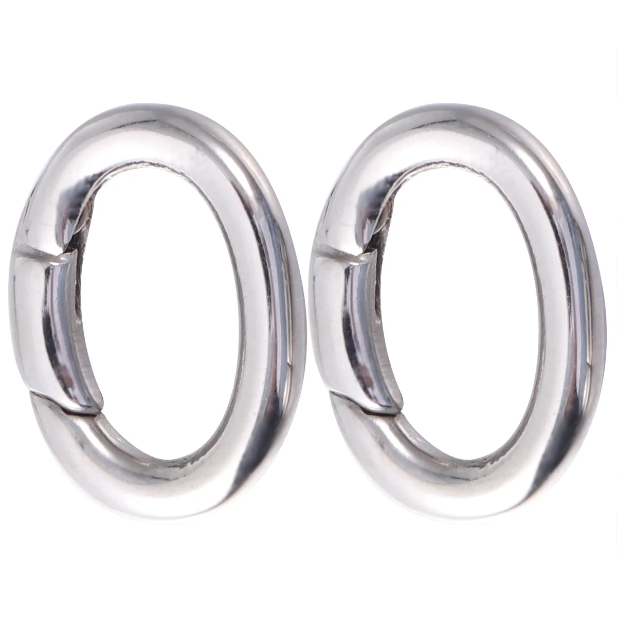 2 Pcs Multifunctional Stainless Steel Spring Buckle Outdoor Sports Mountaineering Portable Climbing