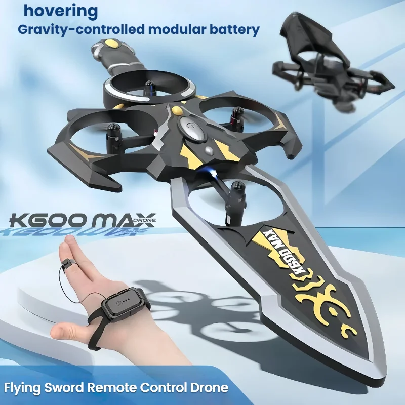 Assista espada voadora de controle remoto, modelo quadcopter, aeronave de controle remoto, espada voadora, presente infantil, espuma