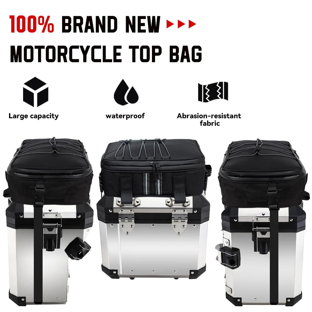 Bolsas de equipaje laterales para motocicleta, bolsas impermeables para BMW GS 1300 Adv R1250GS R1200GS R1300GS F750GS F850GS, bolsas superiores para maletero de Moto