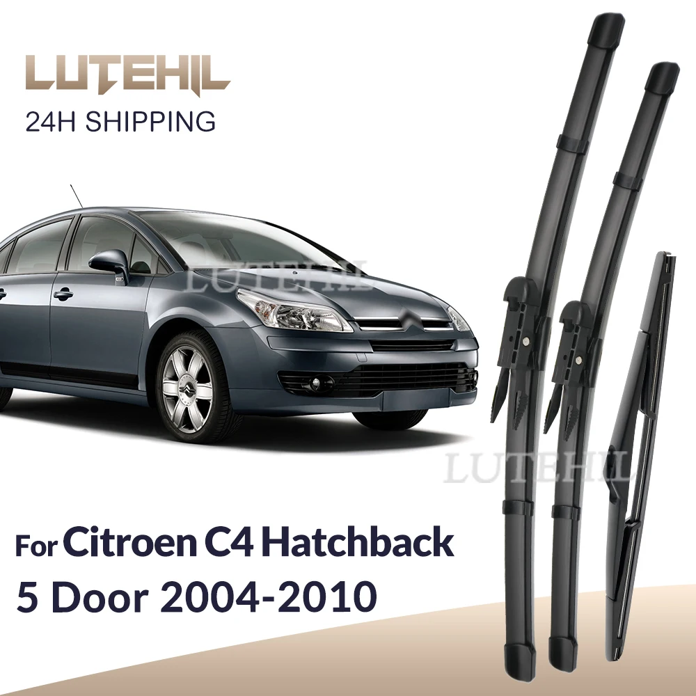

Wiper Front & Rear Wiper Blades Set For Citroen C4 Hatchback 5 Door 2004-2010 2005 2006 MK1 Windshield Windscreen 28"+24"12"