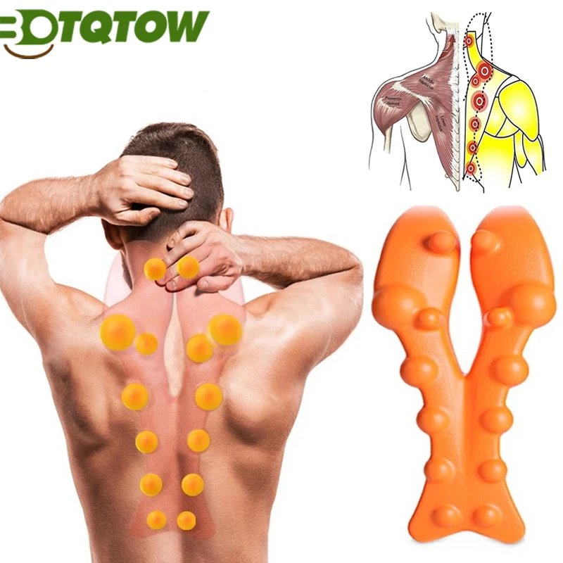 

1PC BOTQTOW Trapezius Trigger Point Massager - Trapezius Massager -Relieve Upper Back Pain &Tension Headache- 14 Massaging Knobs