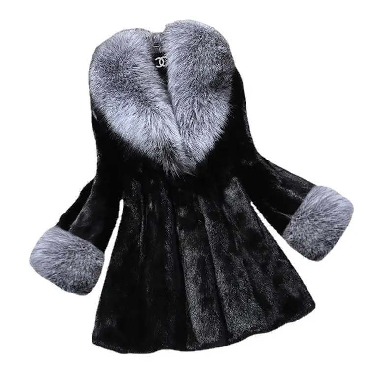 Women Faux Fur Jackets Casual Fur Coats V Fur Collar Long Sleeves Thick Warm Jacket Y2k Loose Slight Strech Autumn 2025 Winter