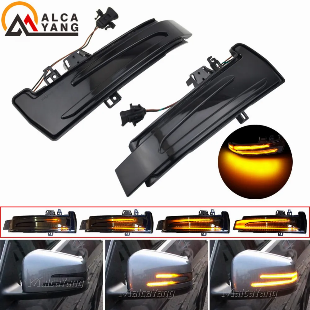 For Benz A B C E S CLA GLA CLS Class Dynamic Turn Signal LED Light W176 W246 W204 W212 C117 X156 Side Rear Mirror Indicator