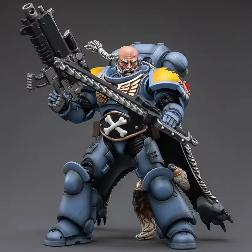 

JOYTOY Dark Source 40K Space Wild Wolf Hunter Claw Squad Sword Guard Young Wolf Lord Unbeaten Mecha Sixth Army