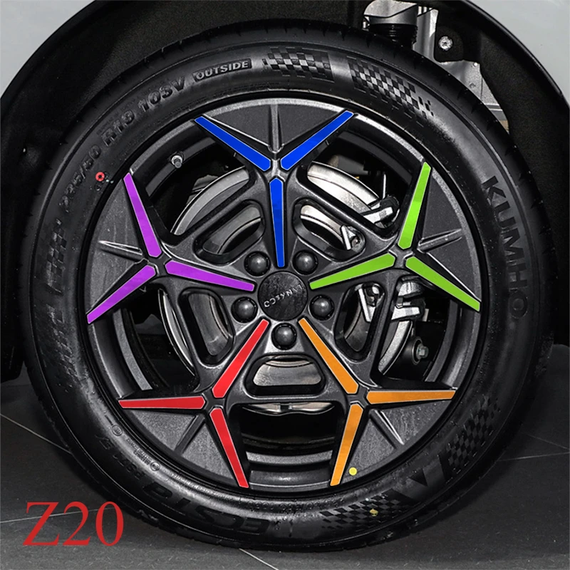 

Для LYNK & CO Z20 19-дюймовая модифицированная черненая наклейка на ступицу колеса, декоративная крышка от царапин, водонепроницаемая защитная пленка