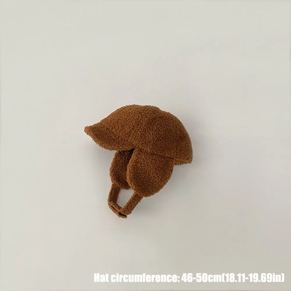 الموضة الكورية نمط الأطفال قبعة بيسبول حماية الأذن امبسوول الأطفال القبعات الدافئة يندبروف الدفء الطفل قبعة الشتاء