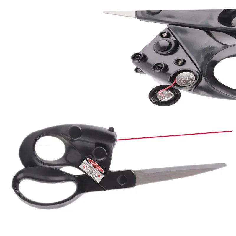 

Sewing Laser Guided Scissors for Home Craft Wrapping Gift Fabric Sewing Cut Straight