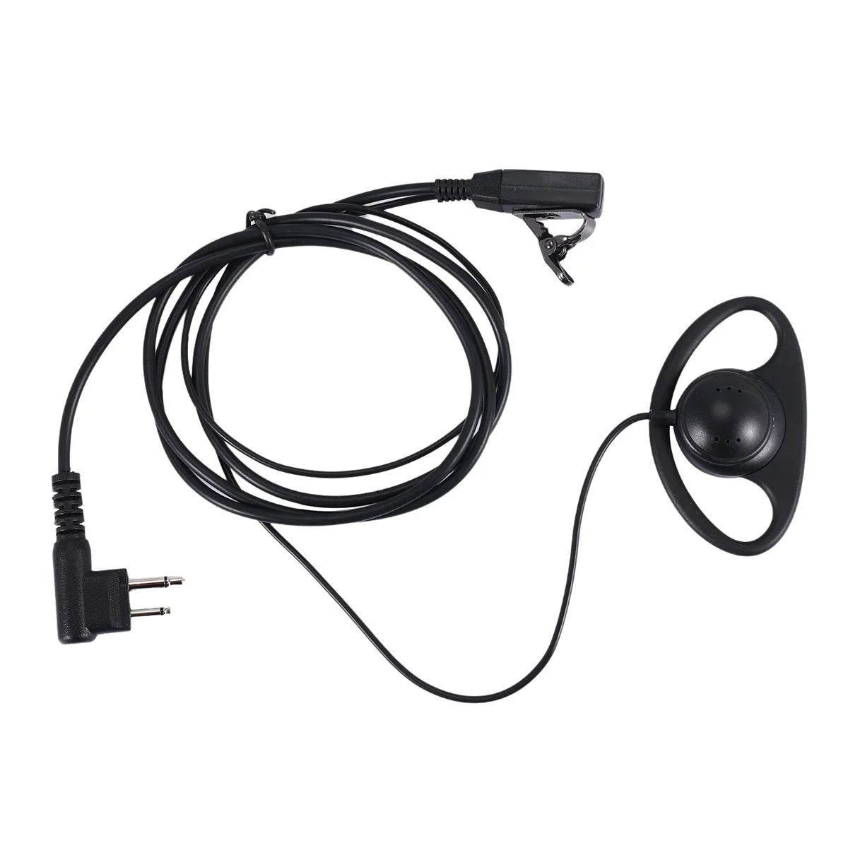 Auricular Ptt con Clip en forma de D avanzado de 2 pines, micrófono para Radios Motorola de 2 vías GP88S GP300 GP68 GP2000 GP88 GP3188 CP040 CP1