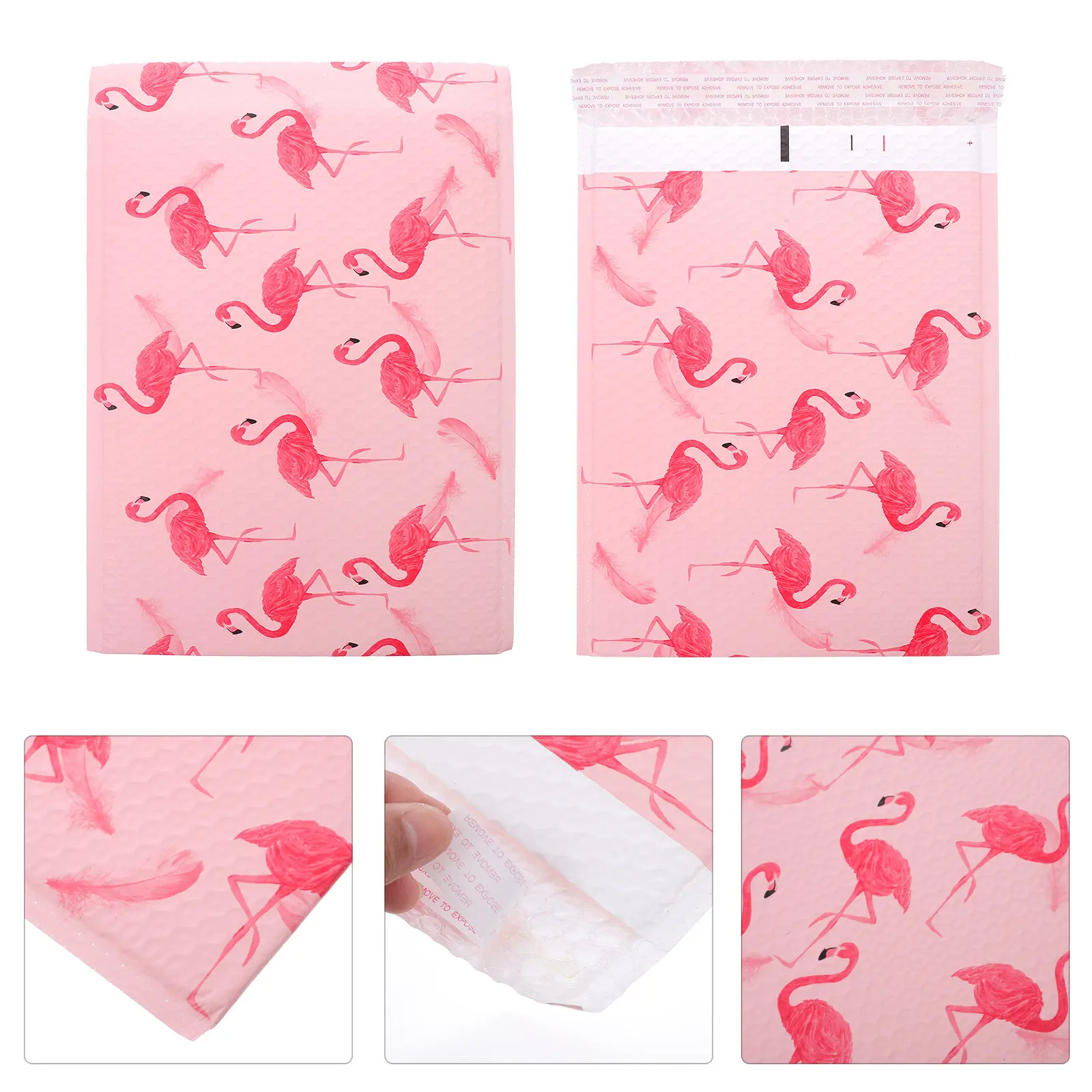 

10 шт. в упаковке, пакеты для логистики, водонепроницаемые почтовые конверты, розовые, креативные, самозаклеивающиеся