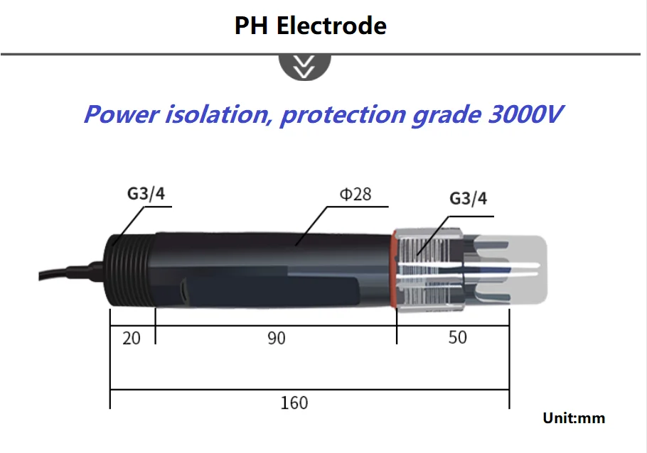 High Accuracy Portable pH Meter 0.01pH Resolution Laboratory Water Quality Tester with ATC for Food Acidity Measurement