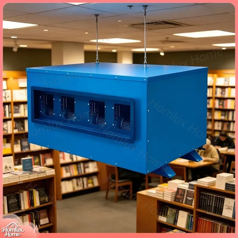 480L Day High Capacity Ceiling Mounted Dehumidifier for Warehouse Workshop Industrial HVAC Air Dryer Commercial Heavy Duty