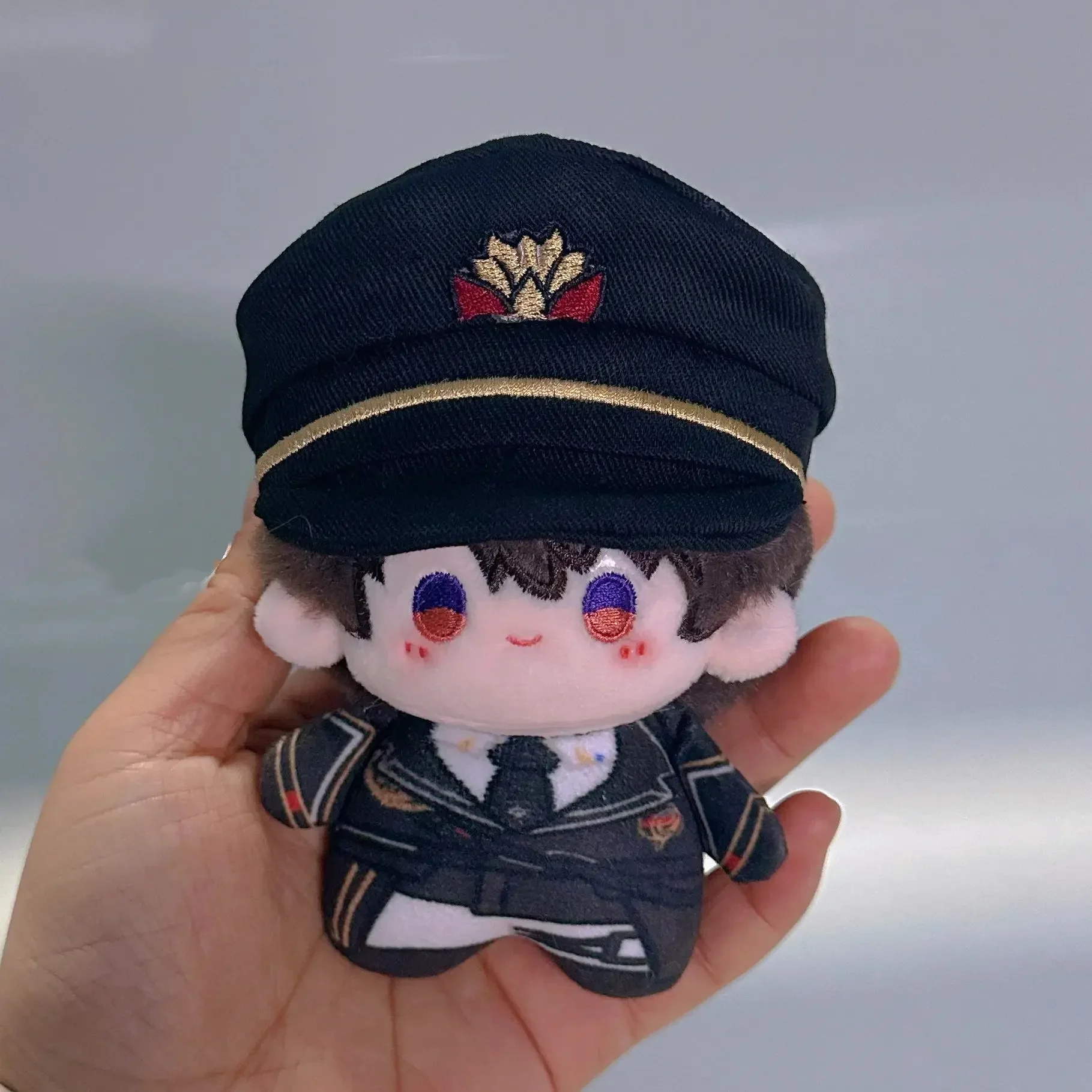 Juego Love and Deepspace Cale atributo Adorable cuerpo impreso 10cm colgante muñeco  peluche Cosplay llavero juguetes regalos